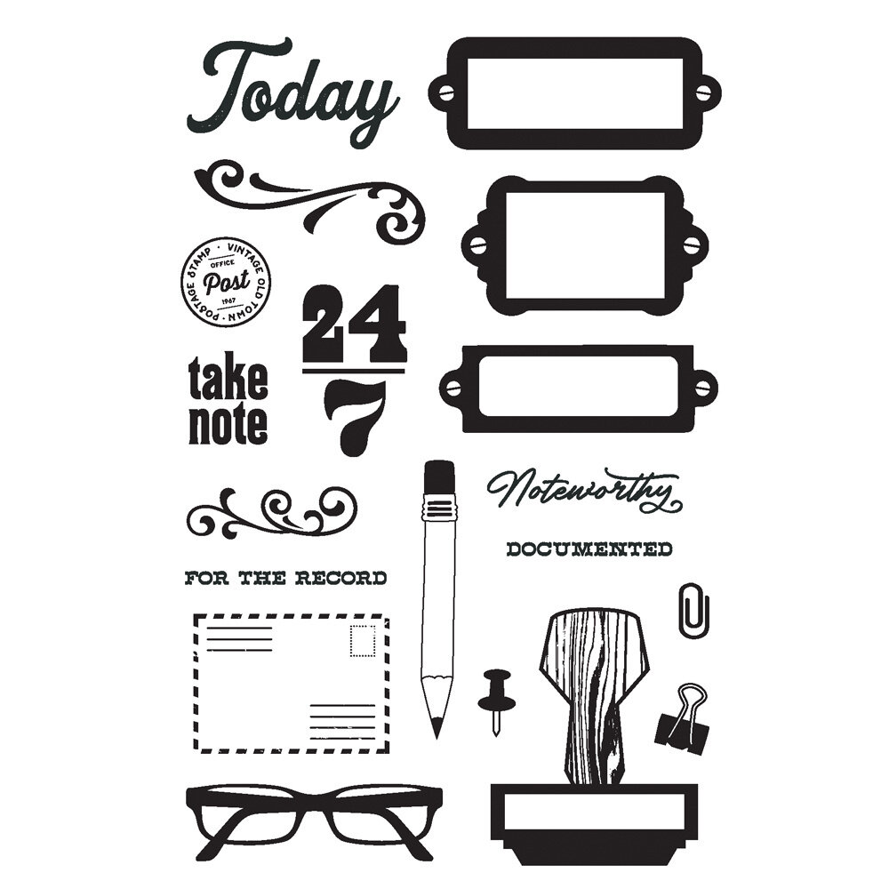 Simple Stories Noteworthy Clear Stamps (21316) (OUTLET)