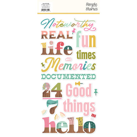 Simple Stories Noteworthy Foam Stickers (21326) (OUTLET)