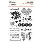Simple Stories Simple Vintage Love Story Clear Stamps (21420) (OUTLET)