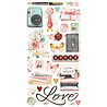 Simple Stories Simple Vintage Love Story Chipboard Stickers (21421) (OUTLET)