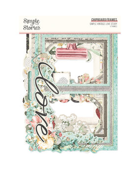 Simple Stories Simple Vintage Love Story Chipboard Frames (21427) (OUTLET)