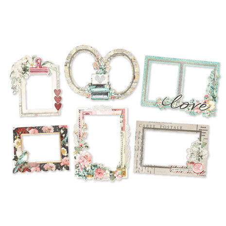 Simple Stories Simple Vintage Love Story Chipboard Frames (21427) (OUTLET)