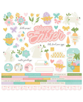Simple Stories Hoppy Easter Cardstock Stickers (21921) (OUTLET)