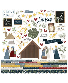Simple Stories Silent Night Cardstock Stickers (21942) (OUTLET)