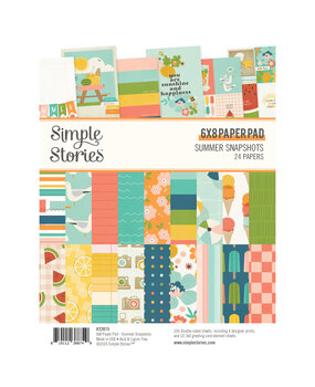 Simple Stories Summer Snapshots 6x8 Inch Paper Pad (22015) (OUTLET)