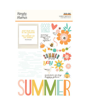 Simple Stories Summer Snapshots Rub Ons (22022) (OUTLET)