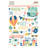 Simple Stories Pack Your Bags Rub Ons (22121) (OUTLET)