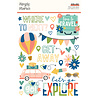 Simple Stories Pack Your Bags Rub Ons (22121) (OUTLET)