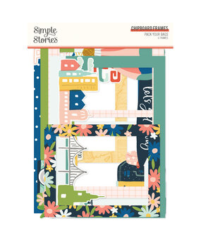Simple Stories Pack Your Bags Chipboard Frames (22123) (OUTLET)