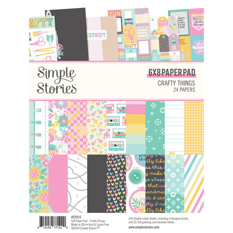 Simple Stories Crafty Things 6x8 Inch Paper Pad (22515) (OUTLET)
