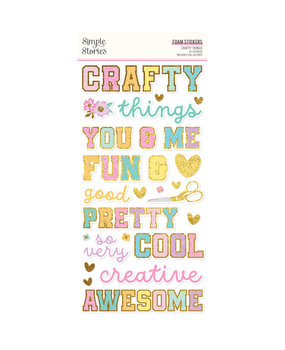 Simple Stories Crafty Things Foam Stickers (22527) (OUTLET)