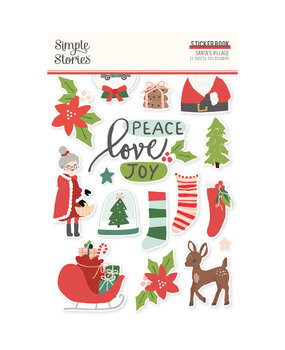 Simple Stories Santa's Village Sticker Book (23022) (OUTLET)
