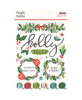 Simple Stories Santa's Village Rub Ons (23025) (OUTLET)