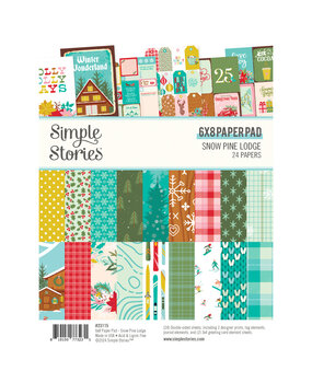 Simple Stories Snow Pine Lodge 6x8 Inch Paper Pad (23115) (OUTLET)