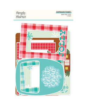 Simple Stories Snow Pine Lodge Chipboard Frames (23125) (OUTLET)