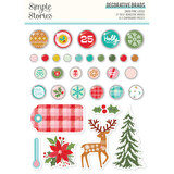 Simple Stories Snow Pine Lodge Decorative Brads (23128) (OUTLET)
