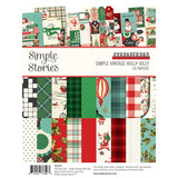 Simple Stories Simple Vintage Holly Jolly 6x8 Inch Paper Pad (23315) (OUTLET)