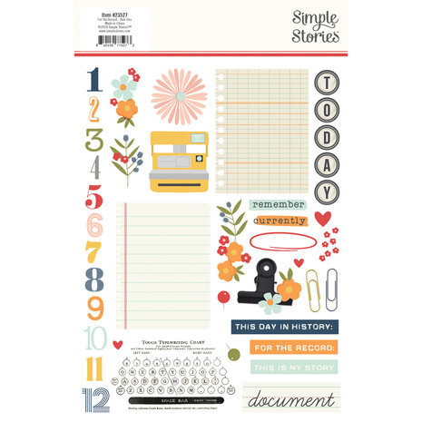 Simple Stories For The Record Rub Ons (23527) (OUTLET)