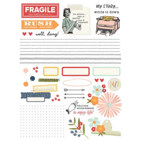 Simple Stories For The Record Rub Ons (23527) (OUTLET)