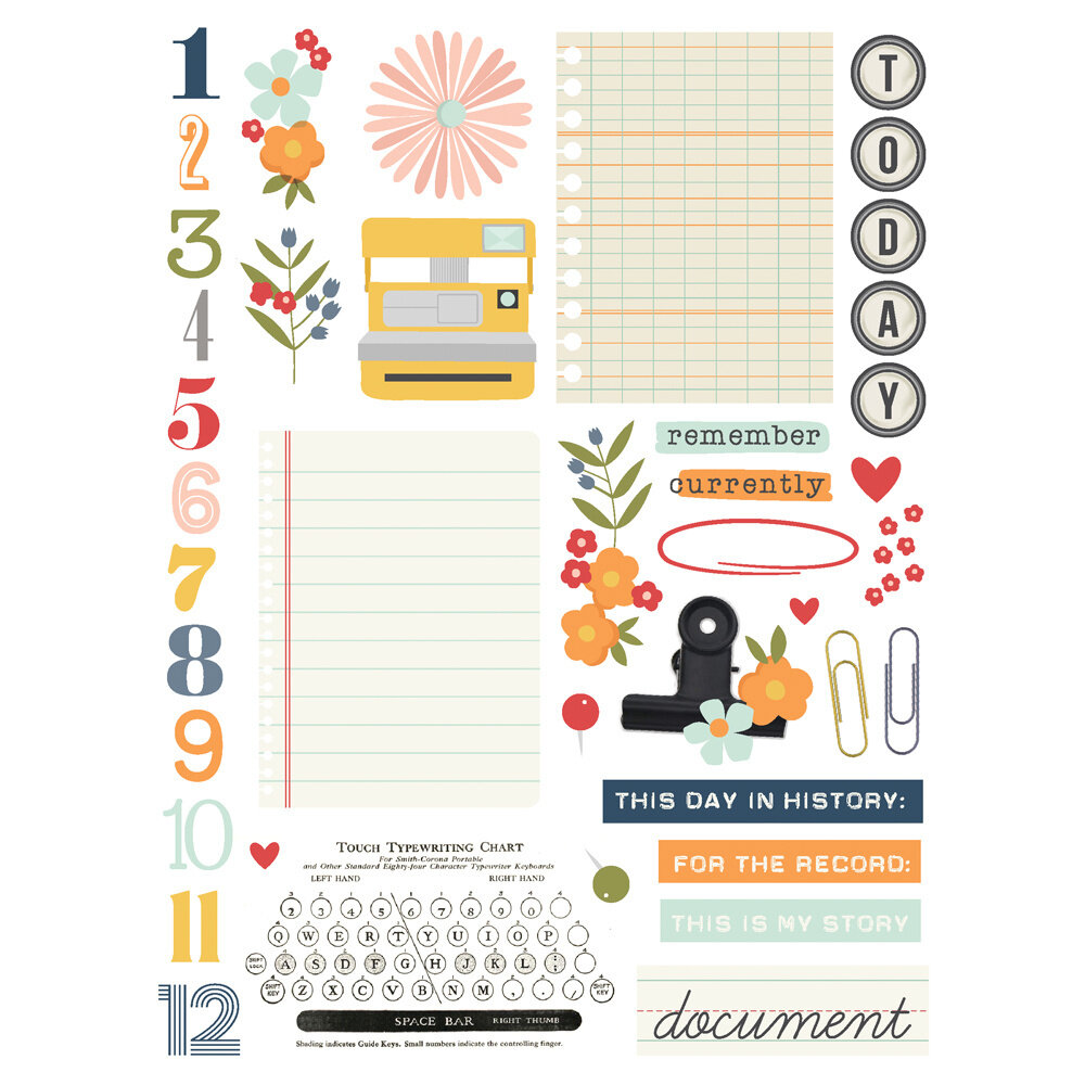 Simple Stories For The Record Rub Ons (23527) (OUTLET)