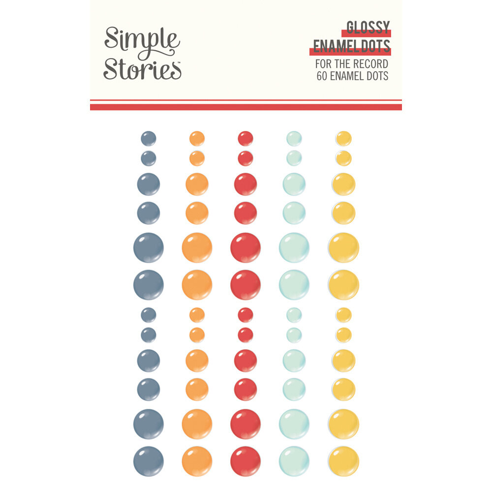 Simple Stories For The Record Glossy Enamel Dots (23529) (OUTLET)