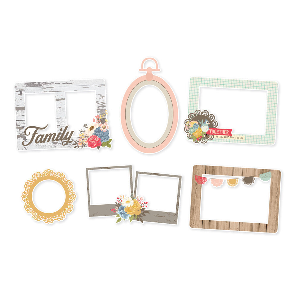 Simple Stories Front Porch Chipboard Frames (23826) (OUTLET)