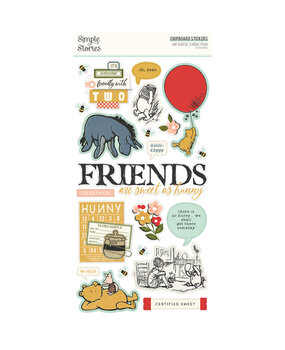 Simple Stories Say Cheese Classic Pooh Chipboard Stickers (23920) (OUTLET)