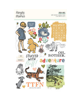 Simple Stories Say Cheese Classic Pooh Rub Ons (23926) (OUTLET)
