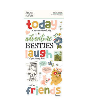 Simple Stories Say Cheese Classic Pooh Foam Stickers (23928) (OUTLET)