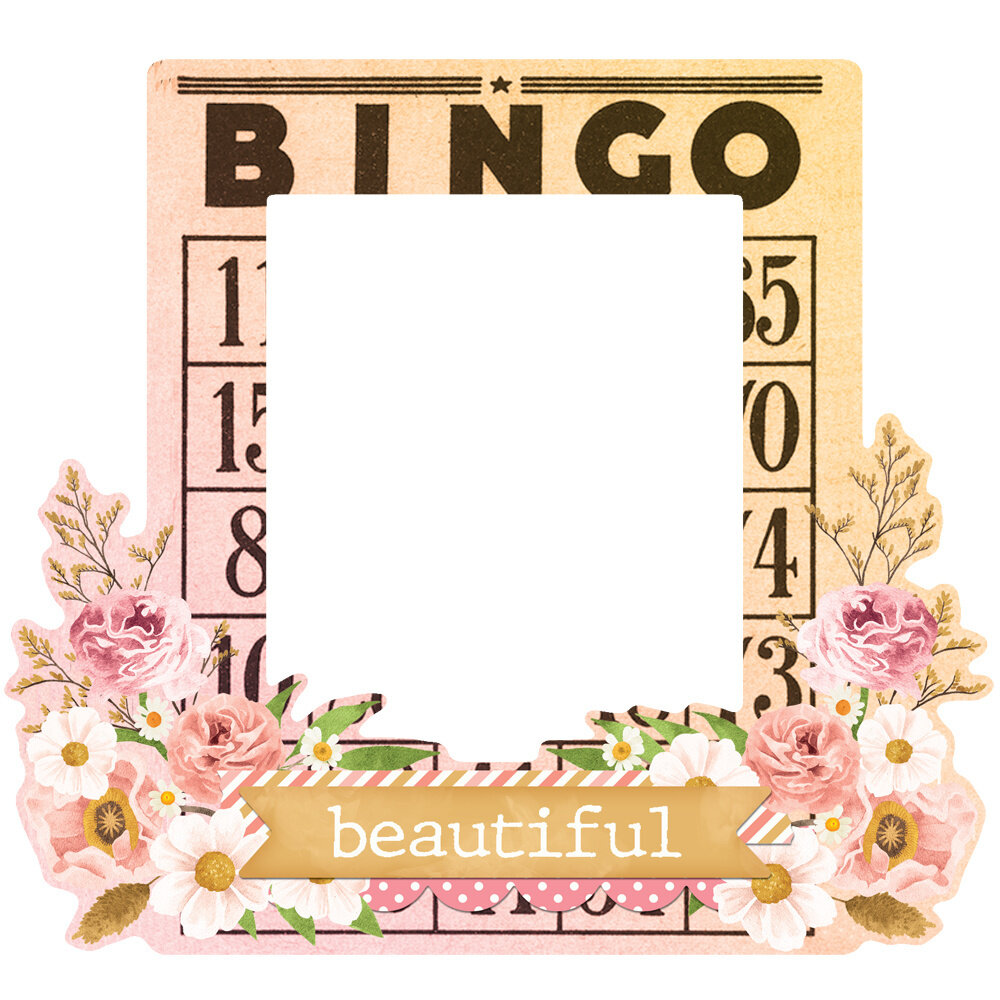 Simple Stories Simple Vintage Flower Shoppe Chipboard Frames (24226) (OUTLET)