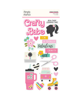 Simple Stories Crafty Babe Foam Stickers (24311) (OUTLET)