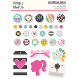 Simple Stories Crafty Babe Decorative Brads (24312) (OUTLET)
