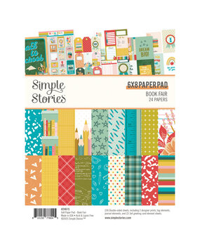 Simple Stories Book Fair 6x8 Inch Paper Pad (24615) (OUTLET)