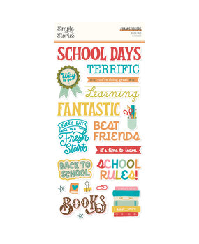 Simple Stories Book Fair Foam Stickers (24622) (OUTLET)