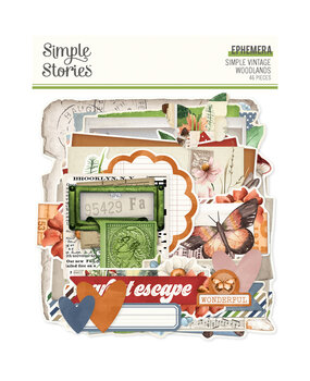 Simple Stories Simple Vintage Woodlands Ephemera (24726) (OUTLET)