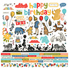 Simple Stories Say Cheese Classic Pooh Birthday Cardstock Stickers (24801) (OUTLET)
