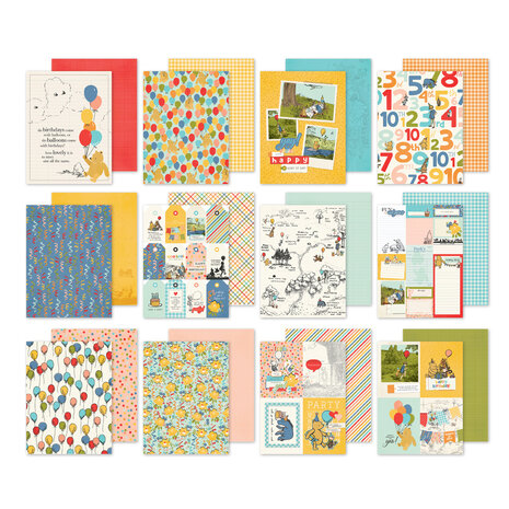 Simple Stories Say Cheese Classic Pooh Birthday 6x8 Inch Paper Pad (24818) (OUTLET)