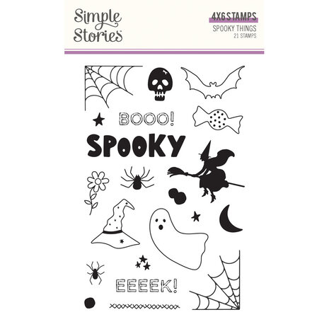 Simple Stories Spooky Things Stamps (24924) (OUTLET)