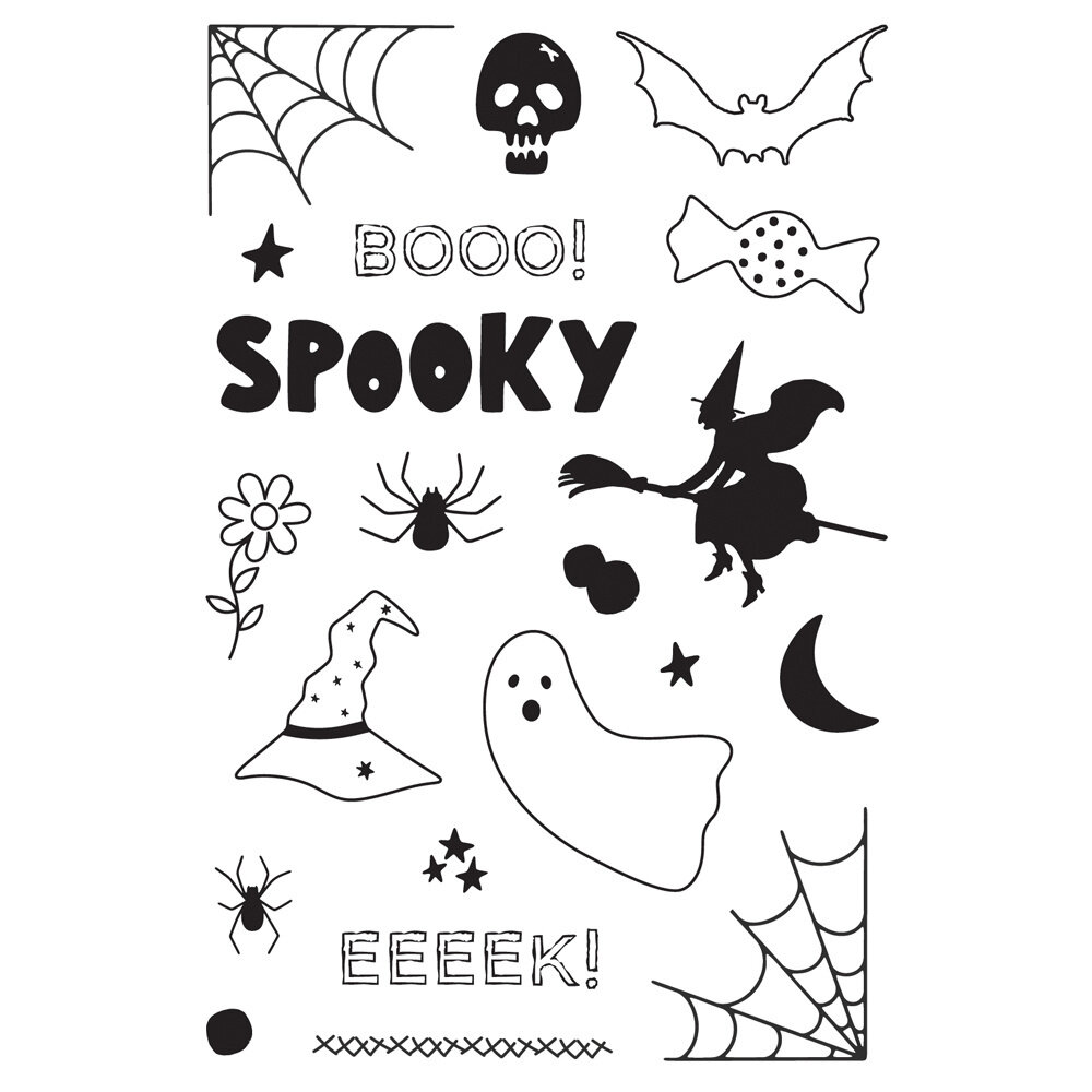 Simple Stories Spooky Things Stamps (24924) (OUTLET)