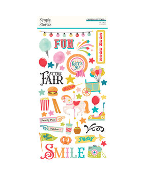 Simple Stories Fun Times 6x12 Inch Chipboard Stickers (25017) (OUTLET)