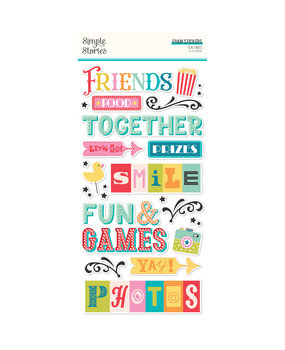Simple Stories Fun Times Foam Stickers (25021) (OUTLET)