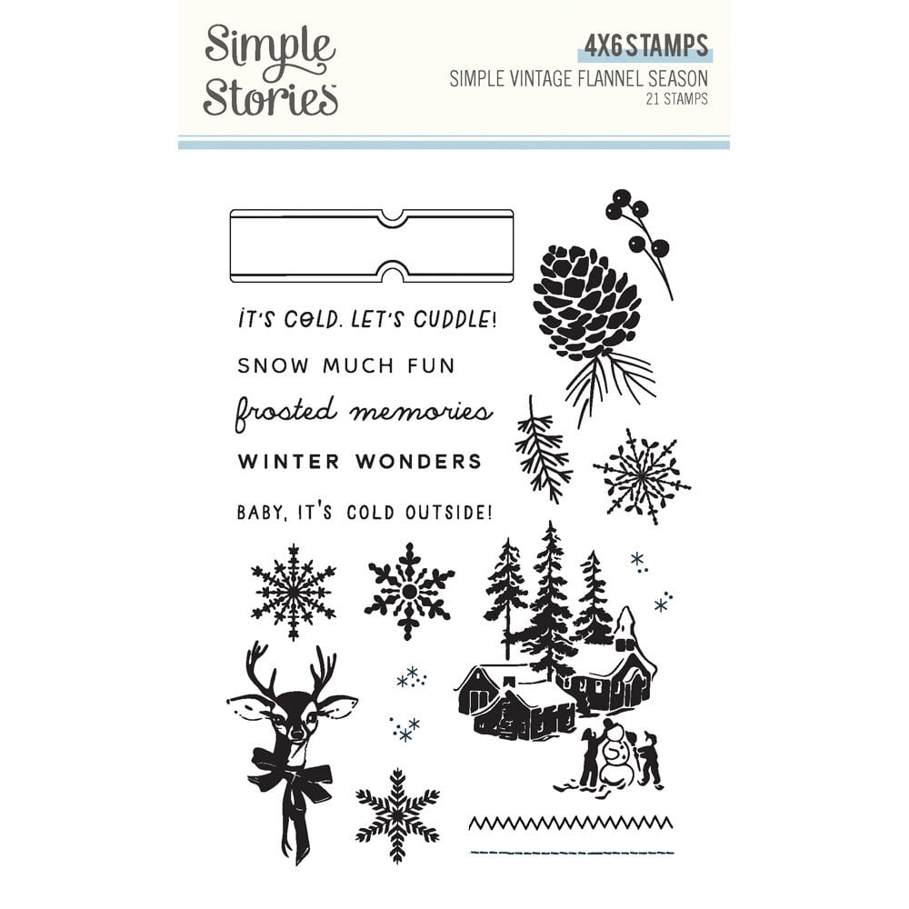 Simple Stories Simple Vintage Flannel Season Stamps (25316) (OUTLET)