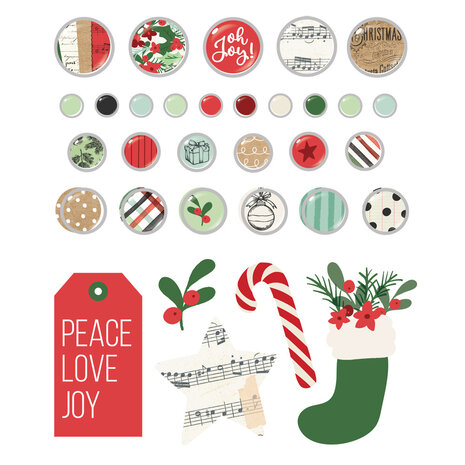 Simple Stories All Wrapped Up Decorative Brads (25423) (OUTLET)