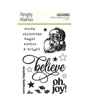 Simple Stories Simple Vintage Believe Stamps (25523) (OUTLET)