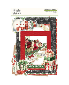 Simple Stories Simple Vintage Believe Chipboard Frames (25531) (OUTLET)