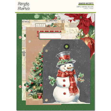 Simple Stories Simple Vintage Believe 6x8 Inch Binder Inserts (25532) (OUTLET)