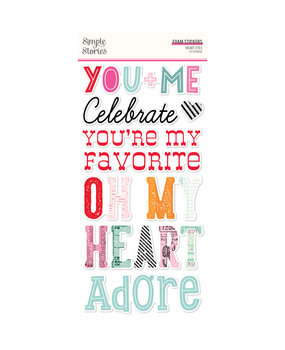 Simple Stories Heart Eyes Foam Stickers (SIS19421) (OUTLET)