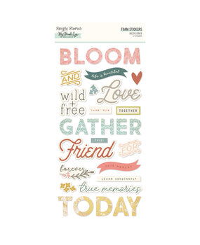 Simple Stories Wildflower Foam Stickers (SIS19522) (OUTLET)