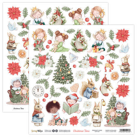 ScrapBoys Christmas Time 12x12 Inch Paper Pack (CHTI-08) (OUTLET)