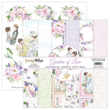 ScrapBoys Garden Of Love 12x12 Inch Paper Pack (GALO-08) (OUTLET) ScrapBoys Garden Of Love 12x12 Inch Paper Pack (GALO-08) (OUTLET)